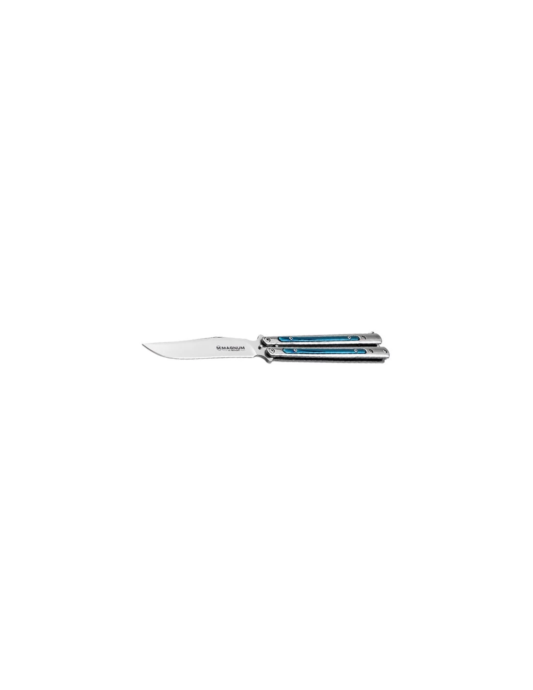Couteau Papillon Boker Magnum Balisong Blue – Image 2