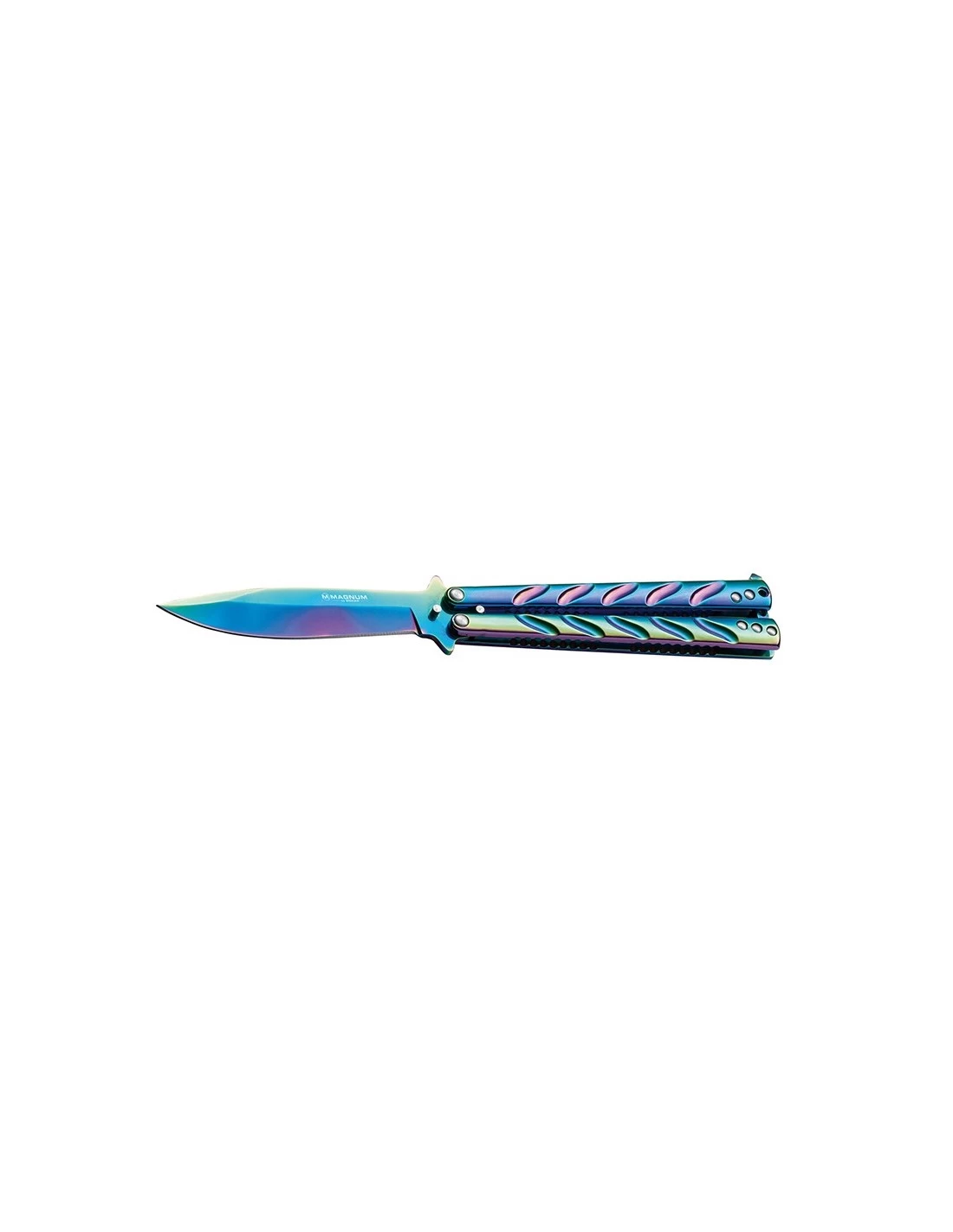 Couteau Papillon Boker Magnum Balisong Rainbow