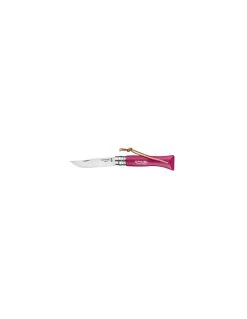 Couteau Pliant Opinel Baroudeur N°06 Inox Framboise